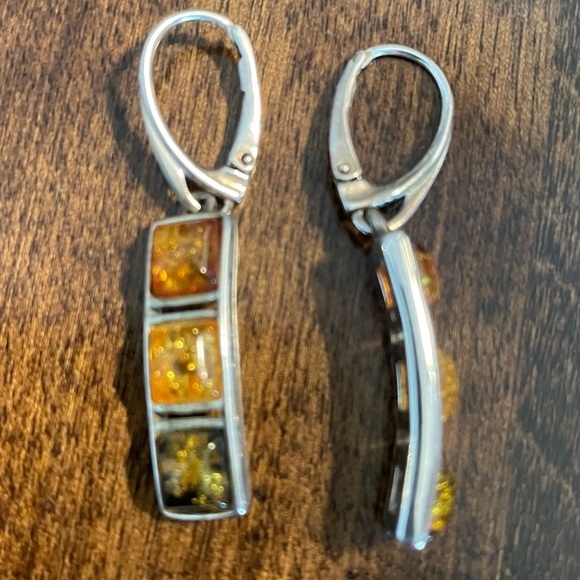 Amber Drop Earrings + Necklace Set - Picture 10 of 13